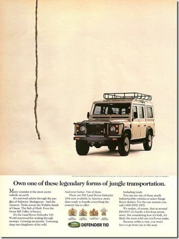 adv range rover - copy - sales letter 