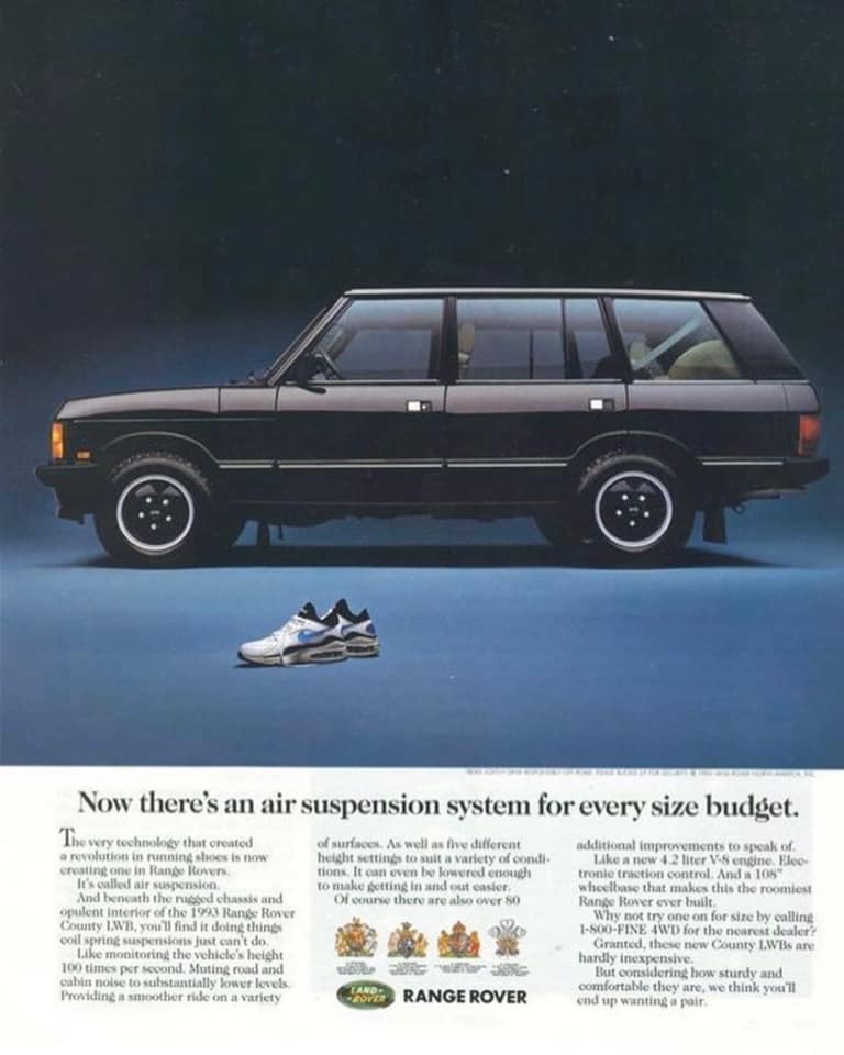 range rover - nike esempio efficace di copywriting 