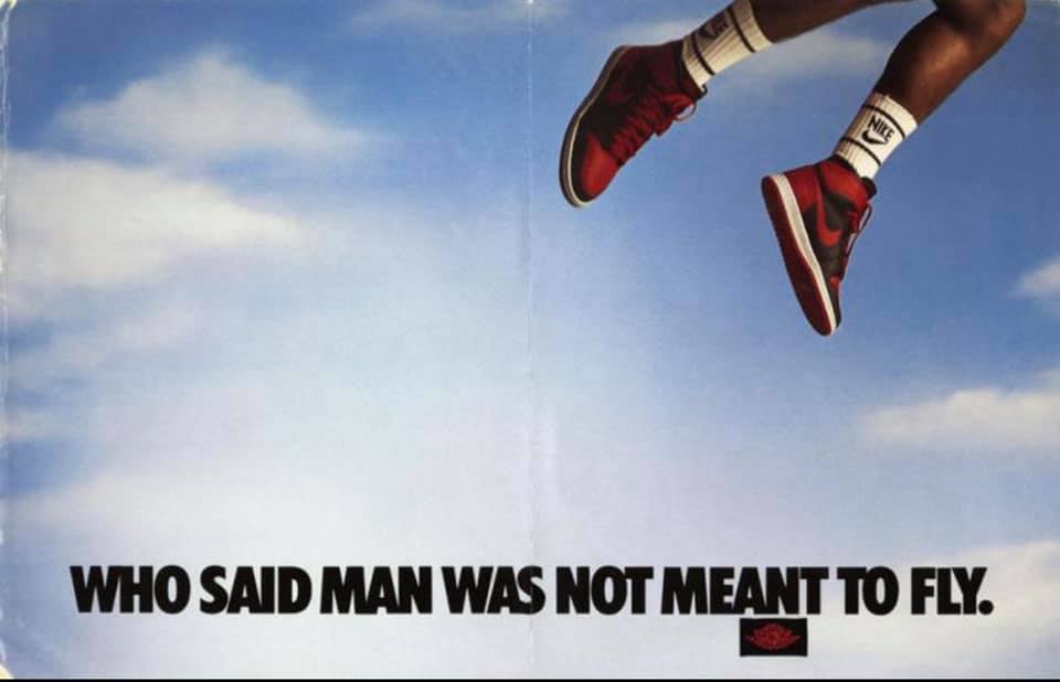 esempio lettera di vendita da studiare - nike - pubblicità 90'