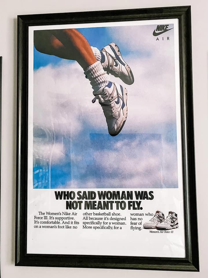 Chi ha detto che la donna non fu creata per volare? - pubblicità nike 90' donne