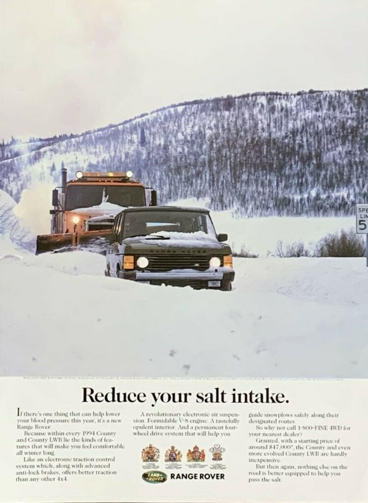 il miglior annuncio di copywriting - Range Rover - esempio pratico